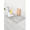 thumbnail image 4 of FloorPops Terrazzo Grey Stone Quick Drying Mat, 4 of 7