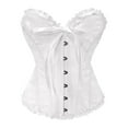 thumbnail image 3 of HSHMT Slip Shorts for Women Women Floral Lace Off Shoulder Corset Bustier Boned Overbust Corset Bodyshaper Sleepwear Top, 3 of 7