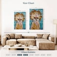 thumbnail image 4 of Elephant Stock Chicken Lola Polish Chicken Wall Art - Vertical Multi Panel Canvas - Living Room Wall Decor - Animal Multi Panel - Teal And Orange Decor By Hippie Hound Studios - 28" x 45", 4 of 8