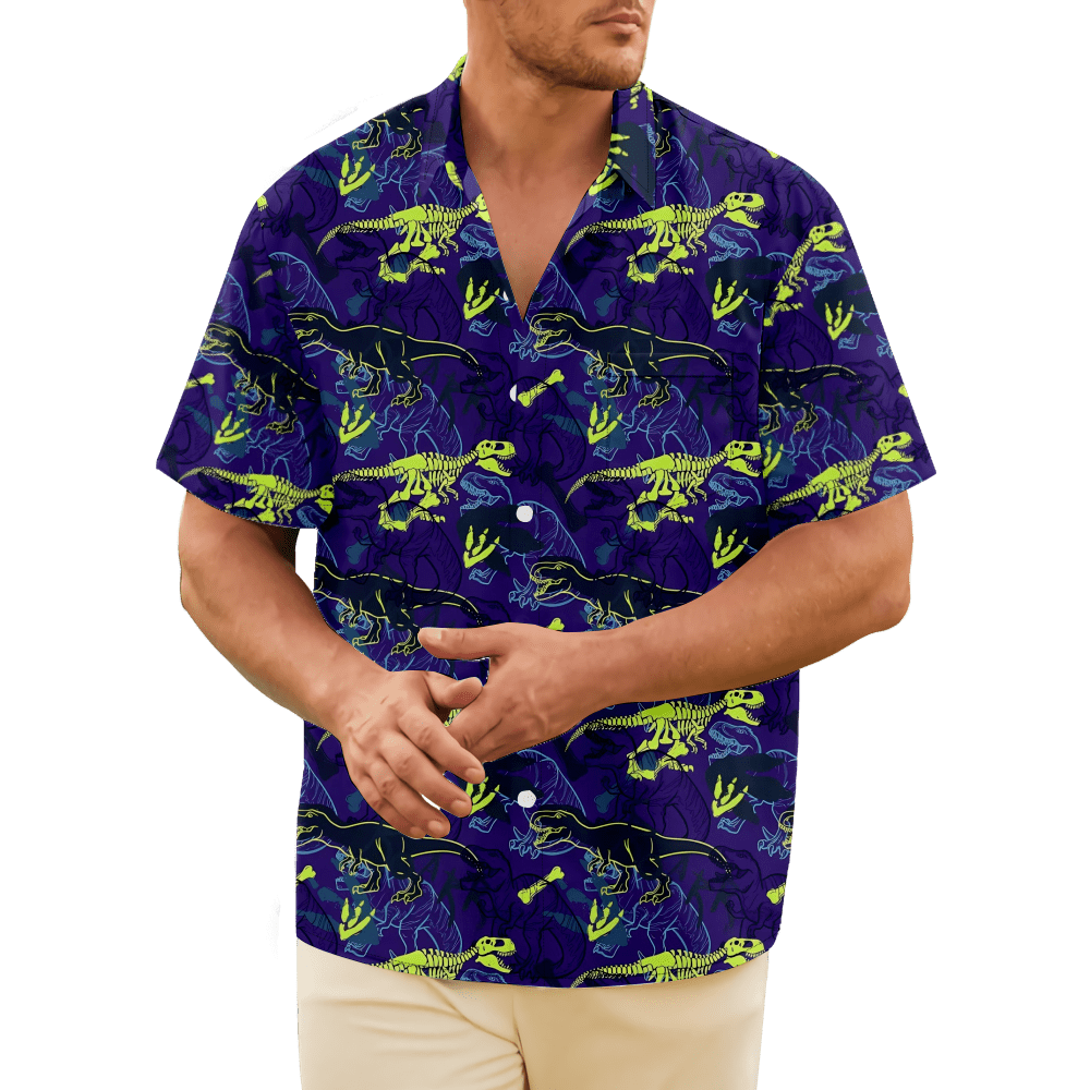 Men’s & Boys' Hawaiian Shirts Short Sleeve Shirt Button Down Men’s Summer Shirts for Beach
