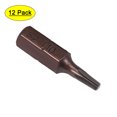 thumbnail image 1 of Unique Bargains 1/4" Hexagonale 1" Longueur T10 S2 Acier Tournevis Bit 12 Pack, 1 of 1