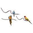thumbnail image 2 of Cuerda para masticar pájaros, soporte de percha para pájaros de colores brillantes, algodón, 1 Uds., 2 of 5