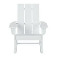 thumbnail image 3 of WestinTrends Ashore Patio Rocking Chair, All Weather Poly Lumber Plank Adirondack Rocker Chair, Modern Farmhouse White Rocking Chairs for Porch Garden Backyard and Indoor, 3 of 11