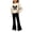 Beige, variant on Cethrio Girls Graphic Outfit Sets, 2 Piece Casual Long Sleeve Fall Winter Kids Clothing Sets Size 10-12 White