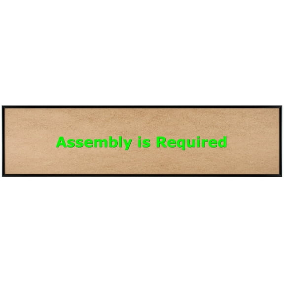 Quadro Frames 9x36 inch Picture Frame, Black, Style P375-3/8 inch Wide Molding