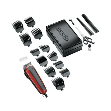 Andis EasyCut Home Haircutting Kit, Black, 20 Piece Kit with Bonus The Cut Buddy