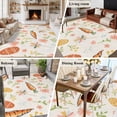 thumbnail image 6 of Easter Eggs Area Rugs Collection 5'x8', Carrots Spring Daisy Botanical Rustic Vintage Non Slip Indoor Rectangle Throw Runner Rug Floor Mat Carpet for Living Room Dining Table Bedroom Nursery, 6 of 9