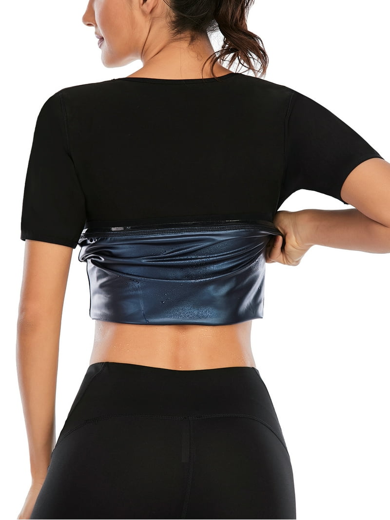 LELINTA Sauna Sweat Shirt Waist Trainer Hot Sweat Sauna Suit