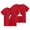 Red 1, variant on Tungbrin 2 Pack Toddler Girls Tees Baby Cute Graphic Printed Short Sleeve Tops Summer Cotton Crewneck T-Shirts