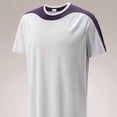 thumbnail image 4 of Mens Big & Tall Waffle Knit Color Block T-Shirt Short Sleeve Performance Quick Dry Crew Neck Athletic Workout Top for Training Running Sports Plus Size Lightweight, 4 of 5