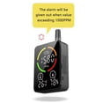 thumbnail image 3 of Riwcyla Air Quality Monitor CO2 3 in 1 Accurate Tester for CO2 Humidity NDIR Sensor Carbon Dioxide Meter Concentration Tester with, 3 of 6