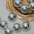 thumbnail image 2 of 12ct Silver Shatterproof Shiny Christmas Ball Ornaments 4" (100mm), 2 of 3