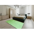 thumbnail image 4 of Ahgly Company Indoor Square Patterned Green Snake Green Area Rugs, 5' Square, 4 of 6