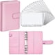 thumbnail image 1 of PU Leather Notebook Binder Budget Planner Binder Cover with 12 Pieces Binder Pocket Personal Cash Budget Envelopes System 6 Hole Binder Zipper Folder, 1 of 4