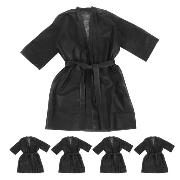 MLINS 5pcs Disposable Bath Robes For Spa Salon Bathrobe Spa Wraps Body Bath Towel Wraps For Women Men