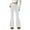 White, variant on Dealovy Leggings for Women Warm Fleece Lined Boot Cut Trousers Fall Stretchy High Waist Slim Fitting Flare Pants