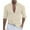 Beige, variant on Wiicoznt Long Sleeve Shirts for Men Loose Fit Solid Color Casual V Neck Button Down Shirts Comfortable Work Out T Shirts