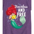 thumbnail image 3 of Disney Princess - Ariel and Flounder Fearless and Free - Girls Fitted Short Sleeve T-Shirt, 3 of 5
