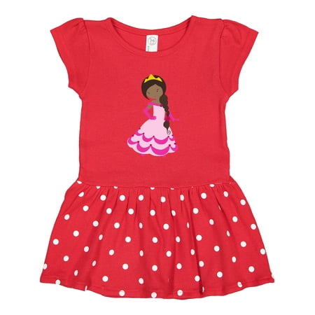 

Inktastic African American Princess Crown Gown Pink Dress Gift Toddler Girl Dress