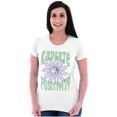 thumbnail image 4 of Radiate Positivity Yin Yang Sun Womens Slim Fit Graphic Tee Brisco Brands X, 4 of 5