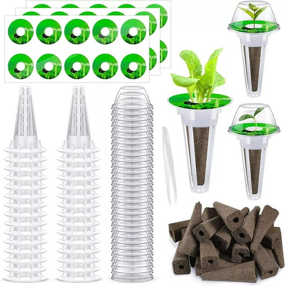 121pcs Seed Pods Kit for Aerogarden, Hydroponics Garden Accessories for Starting System Compatible with Hydroponics Supplies from All Brands