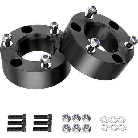 Richeer 3" Front Leveling Lift Kit Compatible with 2007-2026 Silverado 1500 2WD/4WD, Leveling Lift Kit for 2007-2026 Sierra 1500 2WD/4WD Forged Front Strut Spacers Raise Front of Vehicle by 3"