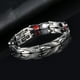 thumbnail image 3 of Pulsera Pareja Terapia Magnética Con Dragón Trenzado Brazaletes Desmontables (plateado), 3 of 7