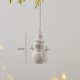 thumbnail image 3 of Adornos de cerámica blanca para árbol de Navidad, decoración con forma de casa de Papá Noel y muñeco de nieve, colgante para regalo de Año Nuevo, 3 of 5