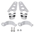 thumbnail image 1 of Soportes De Faros Delanteros De Motocicleta De Acero Inoxidable Soporte De Montaje Universal (Plata) 1 Par Inevent VI002595-00, 1 of 7