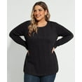 thumbnail image 4 of CASSIE LIZ Plus Size Sweaters Knit Womens Crew Neck Pullover Fall Fashion Solid Loose Fit Winter Dressy (XL-5XL), 4 of 8