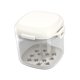 thumbnail image 3 of Estuche limpiador de dentaduras con tapa y colador, vaso para dentaduras postizas, regalo para personas mayores. Blanco, 3 of 9