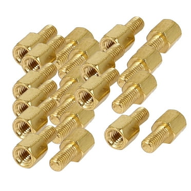M3 x 5   6mm Motherboard Standoffs Brass Hexagon Hex Standoff Spacer - 20Pcs