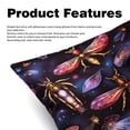 thumbnail image 2 of Fireflies Elegant Velvet Bed Pillow Covers Set - Decorative Pillows with Unique Patterns, Chair Pillow Covers - 16x16, 18x18, 20x20 inches for Any Occasion - Set of 2 Items, 2 of 6