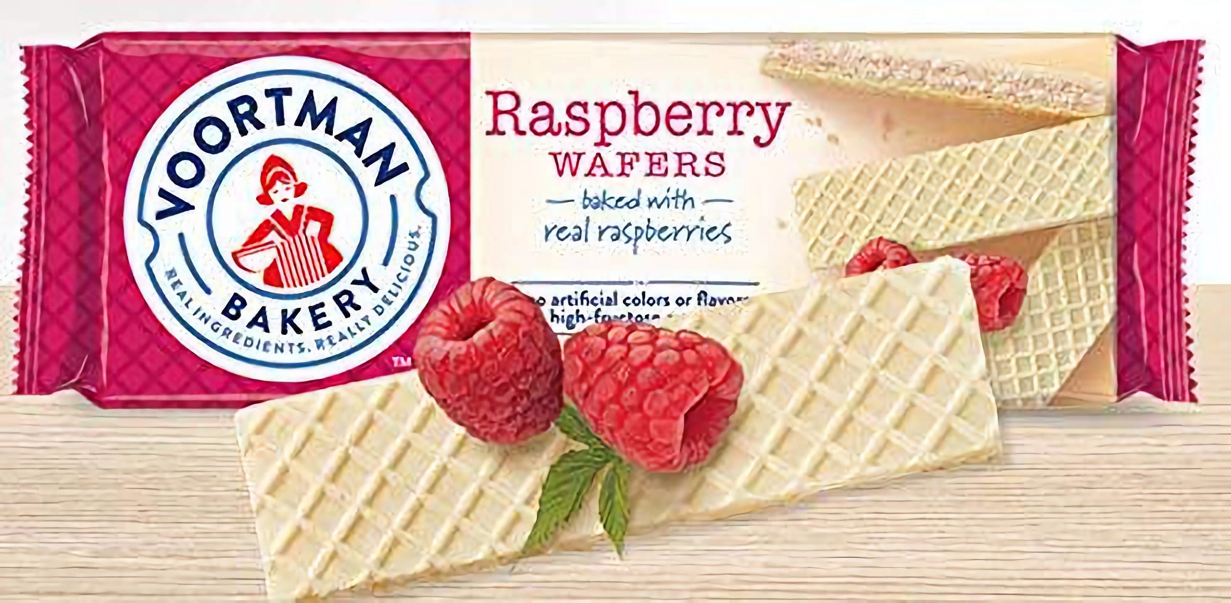 Voortman Raspberry Wafers 10.6oz (Pack of 4)