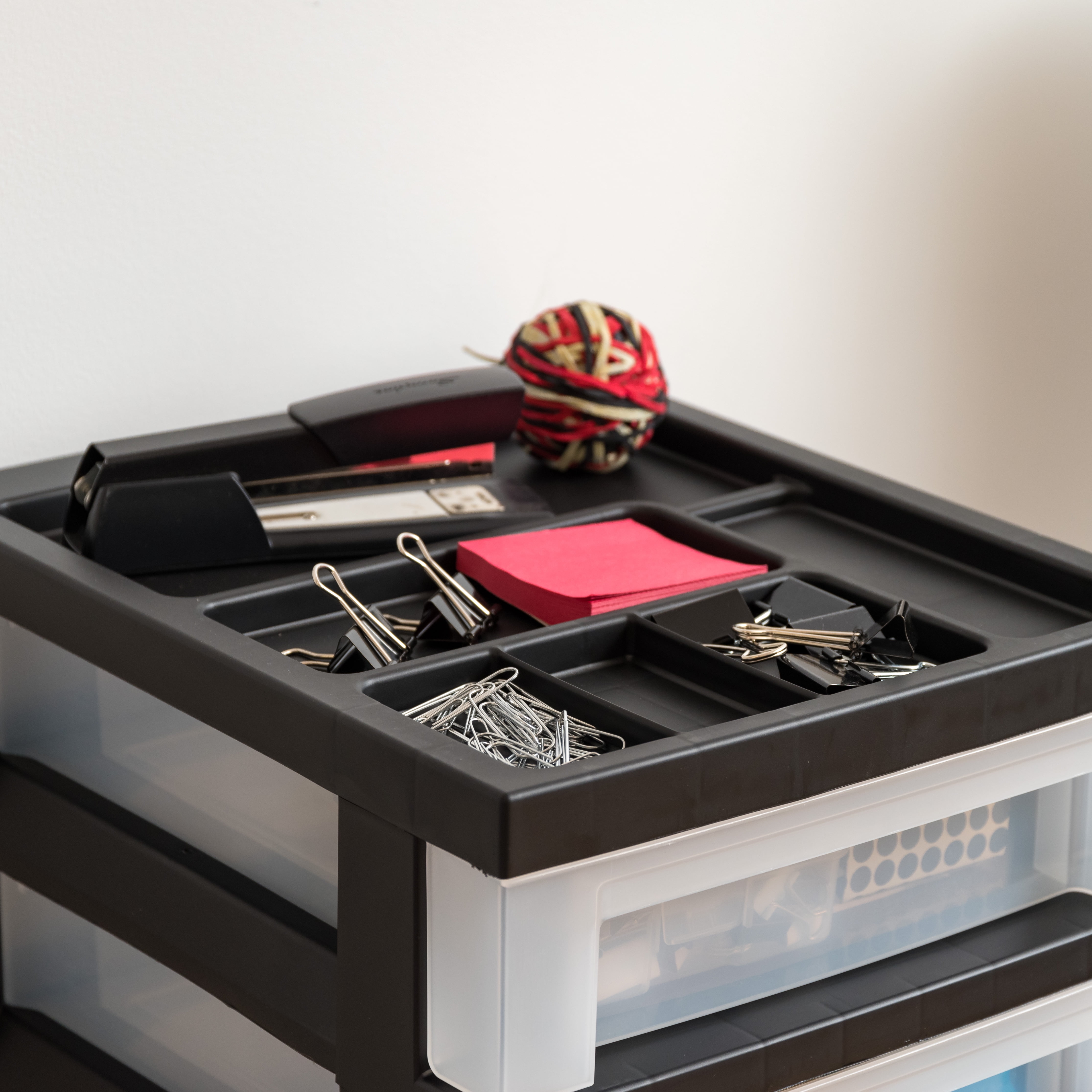 IRIS Craft Plastic Organizers and Storage, Rolling Storage Cart for Classroom Supplies