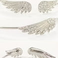 thumbnail image 4 of opvise Women Silver Color Rhinestone Angel Wings Bangle Cuff Bracelet Jewelry, 4 of 8