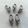 thumbnail image 6 of TABLZONE 30Pcs Silver Stainless Steel Curtain Clip Rings for Home Office School Hospital Use, 6 of 7