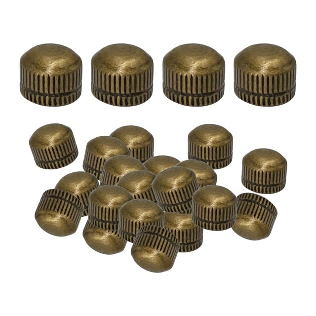 Milaget 100 Pieces M4 Screw Caps for Light Fixture Iron Decorative for Ceiling Light Bronze