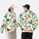 thumbnail image 4 of Fotbe Floral Vintage Chaqueta con Protección Solar UPF 50+ para Hombre y Mujer, Camisa con Capucha y Bolsillos-Small, 4 of 7