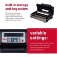 thumbnail image 6 of Nesco American Harvest VS-12 130 watt Deluxe Vacuum Food Sealer with Bag Cutter - Stainless Steel, 6 of 7