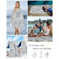 thumbnail image 5 of Blue Paisley Beach Towels Oversized Super Absorbent, Vintage Boho Flower Botanical Leaf Branch Lightweight Bath Towel Quick Dry Sets For Bathroom/Pool/Rv Camping/Beach Play/Gym Room/Picnic 31"x62", 5 of 8