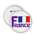 thumbnail image 1 of France National Flag Blue Pattern Round Pins Badge Button Emblem Accessory Decoration 5pcs, 1 of 2