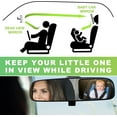 thumbnail image 2 of Baby Car Mirror,Shatterproof Baby Mirror for Car Seat Mirror for Rear Facing, Large Beckseat Safty Crash Tested Clear Wide View, 12 x 7.5", Black, 2 of 9