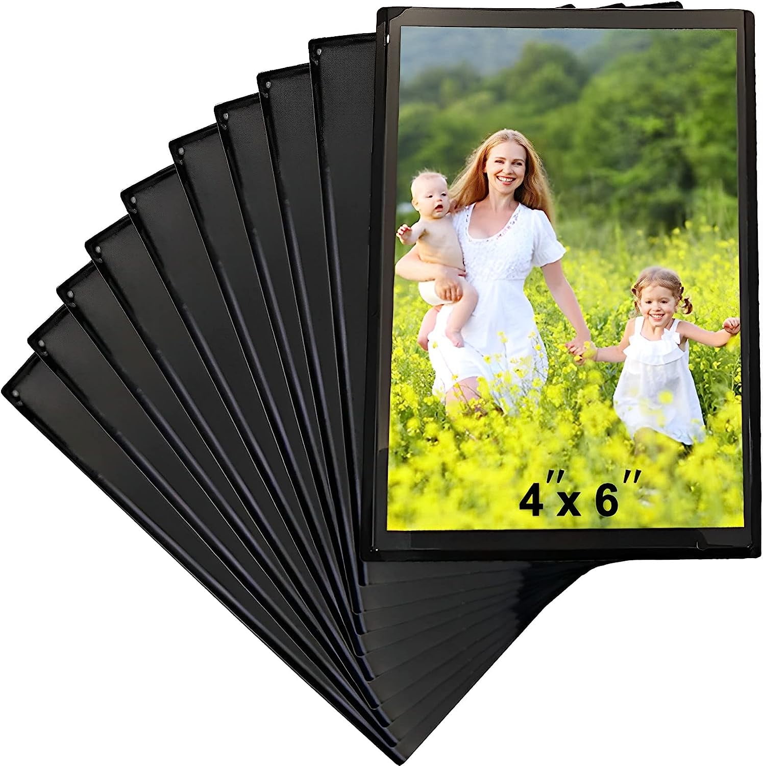 PIKADINGNIS 10 Pack 4X6 Photo Frame Refrigerator,
