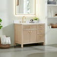 thumbnail image 3 of Cerrito 42" Wood Vanity in Natural Oak Grain Engineered Stone Top no Mirror, 3 of 15