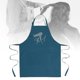 thumbnail image 1 of delantal para hombres para mujeres cortando la capa de cabello con múltiples bolsillos de peluquería delantal de salón de ropa para salones , Azul, 1 of 8