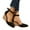 Black, variant on Dress Sandals For Women Summer Fall Suede Wedge High Heels Pointed Toe Ankle Strap Dressy Ballet Flats Pumps Shoes For Ladies Wedding Party