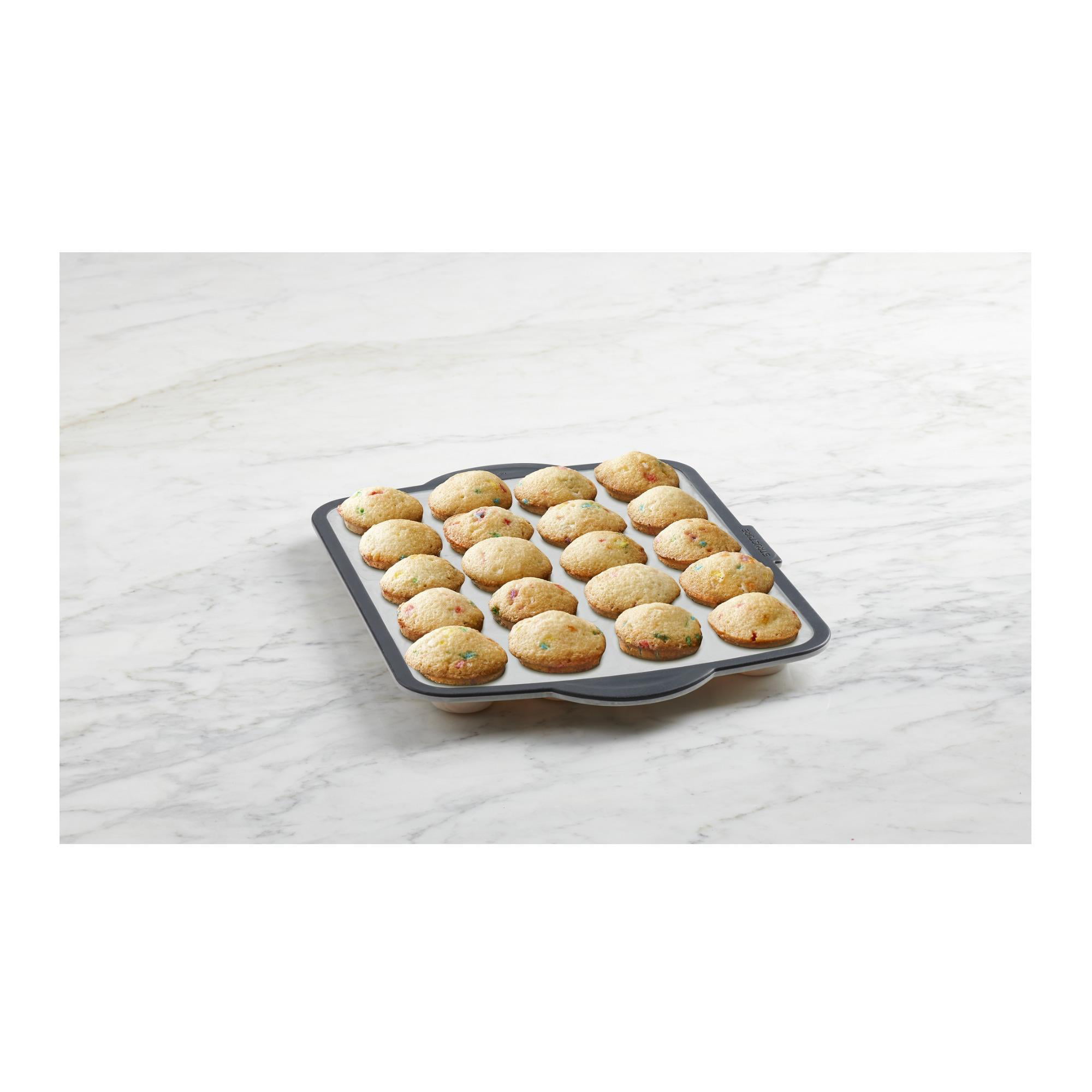  Trudeau Structure Silicone Muffin Pan, 24 Cup Mini, Grey/Mint:  Home & Kitchen