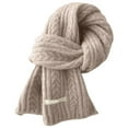 thumbnail image 4 of Scarf for Men Fall Fashion Womens Scarfs Fitness Neck Warmer Fleece Lined Sister Gifts Cozy Mens Scarves Beige, 4 of 7