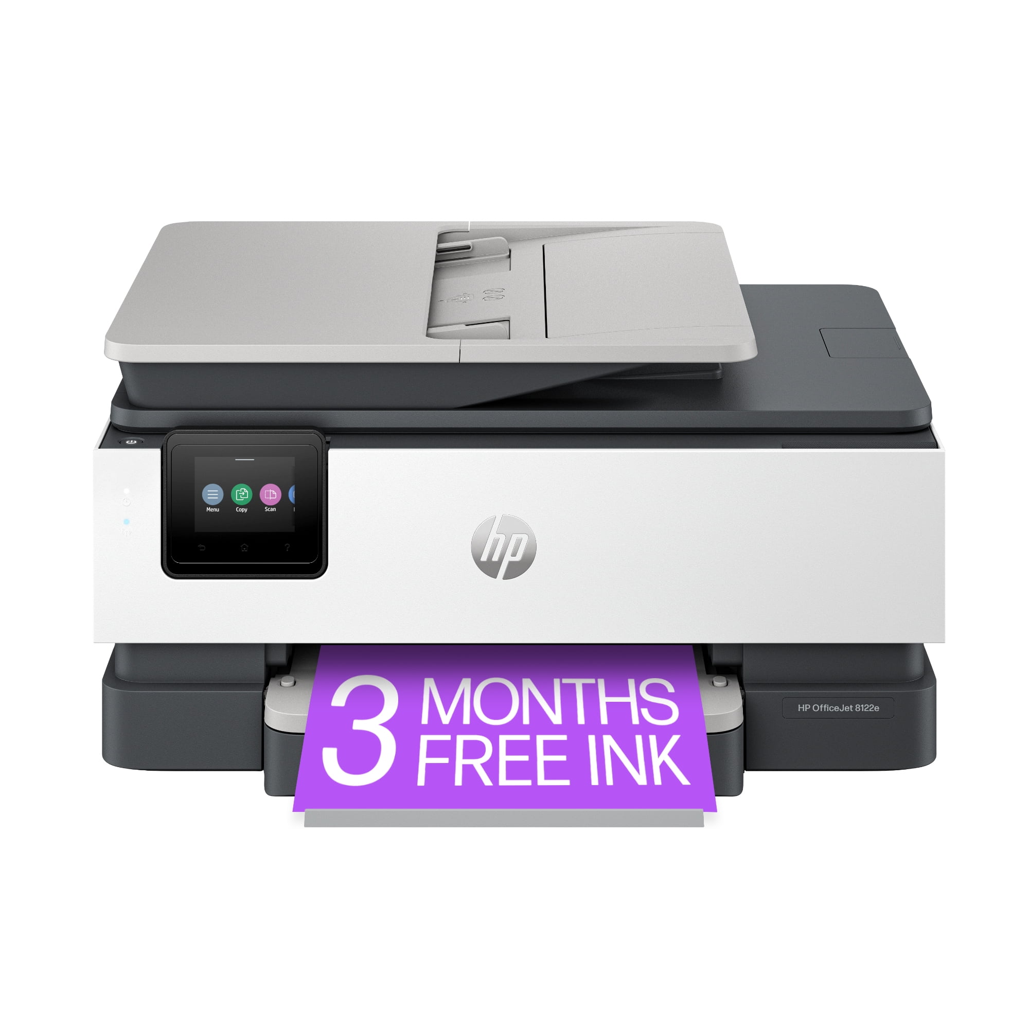 HP OfficeJet 8122e Wireless All-in-One Color Inkjet Printer, Scanner, Copier, ADF, 3 months Instant Ink